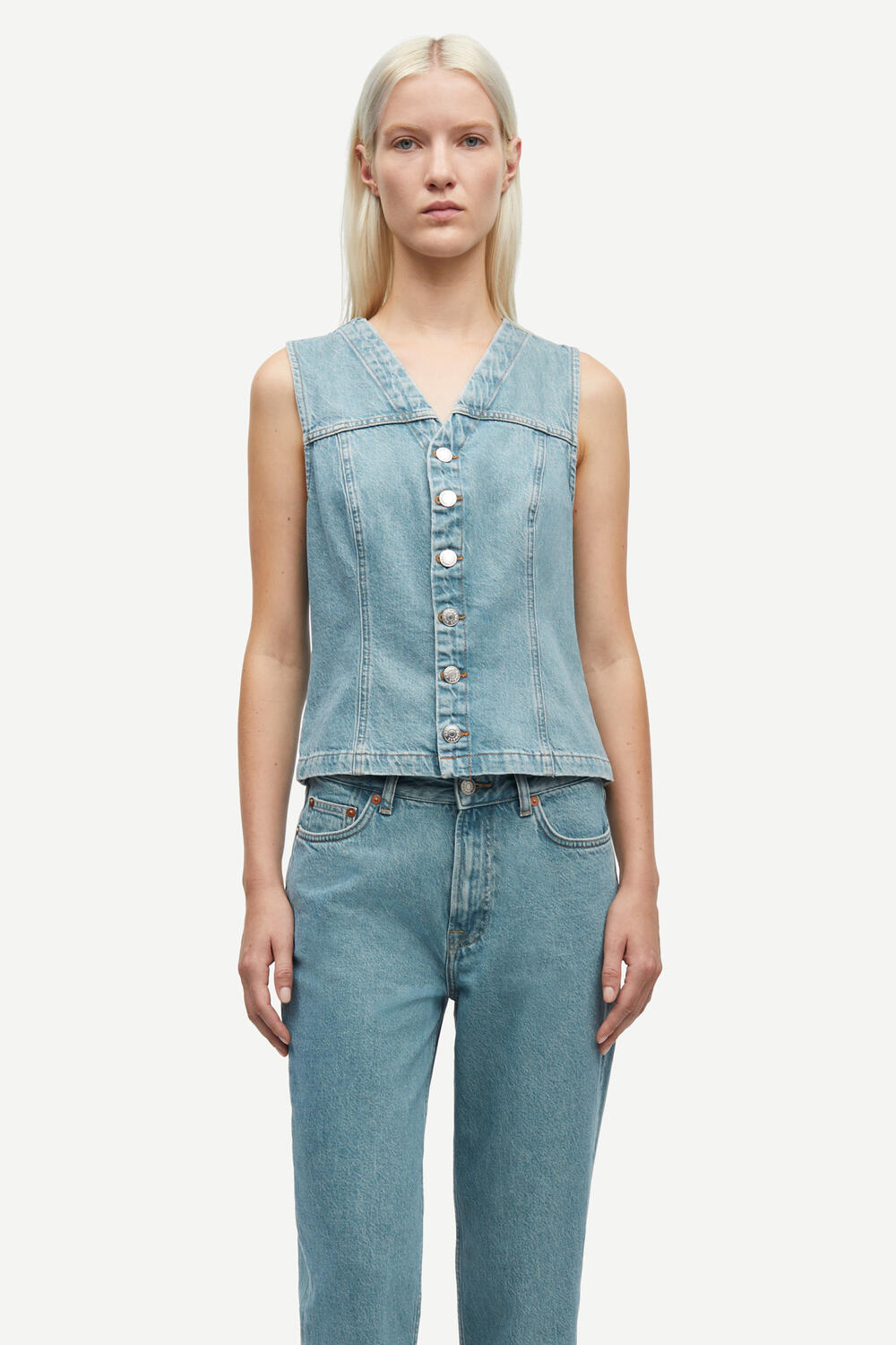 Sabeth denimvest - Caribbean Blue